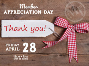 Thank You Member Appreciation Day