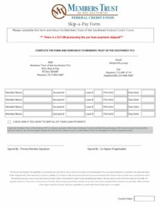 Skip-a-pay form 2024