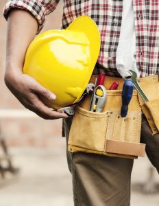 a close-up of a construction worker