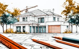 construction loans home drawing