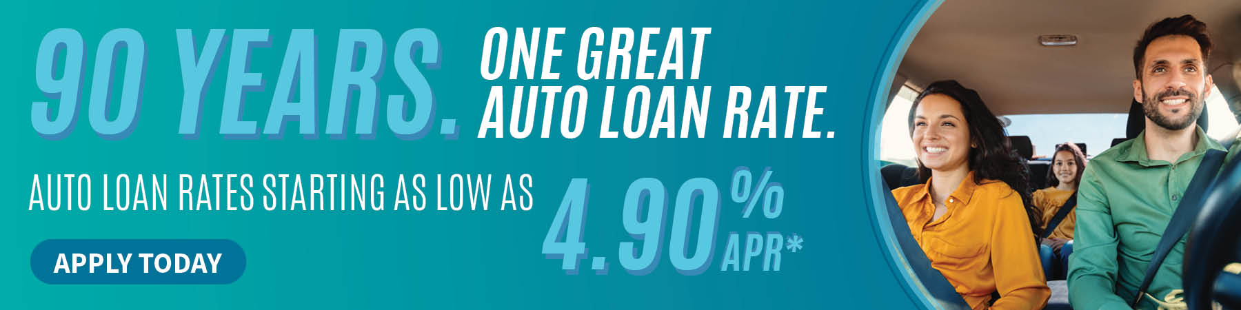 Best Auto Loan Rate as low as 4.90%